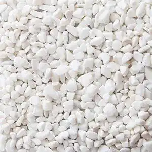 Weiße Kieselsteine LIHAO Kieselsteine Weiß Marmorsteine Deko