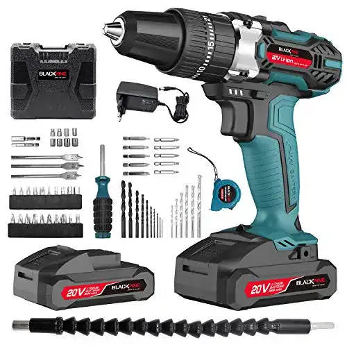 Akkuschrauber-Set Blackpine, 62 PCS Zubehör