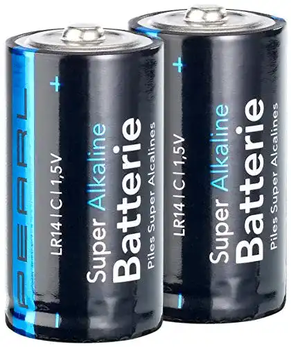 LR14-Batterie PEARL Batterien LR14: Super Alkaline Batterien Baby