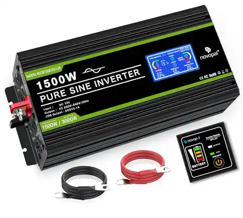 Wechselrichter 1.500 W novopal Spannungswandler 12v 230v