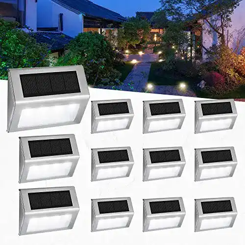 Gartenbeleuchtung Solar EASTERNSTAR Solarlampen, 12 Stück