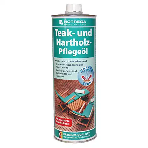 Teaköl HOTREGA Hart und Teakholz Pflegeöl 1L