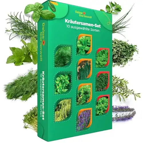 Kräuter-Samen Deine Gartenwelt Kräutersamen Set, 10 Sorten