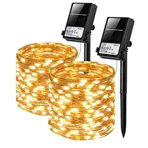 Solar-Lichterkette (außen) Koopower 100er LED Solar, 10 Meter