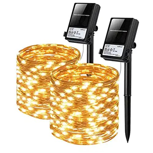Solar-Lichterkette (außen) Koopower 100er LED Solar, 10 Meter