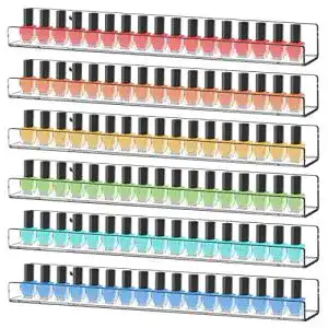 Nagellack-Regal display4top 6 Stück durchsichtiges Regal