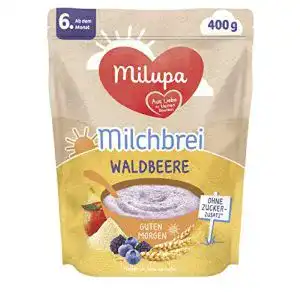 Milchbrei Milupa Waldbeere Guten Morgen ab dem 6. Monat, 4er