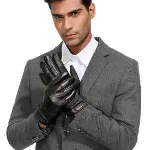 Lederhandschuhe Herren Acdyion Herren Winter Lederhandschuhe Warm