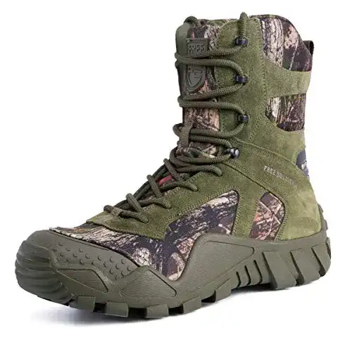 Watschuhe FREE SOLDIER Stiefel Herren Wanderstiefel Tactical Kampfstiefel Outdoor Military Boots Männer Alles Gelände Schuhe zum Wandern, Jagen