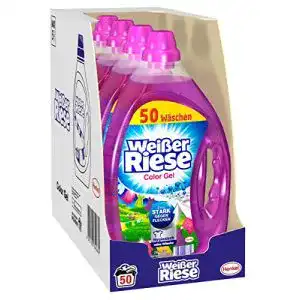 Colorwaschmittel Weißer Riese Color Gel, (4 x 50) Waschladungen