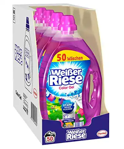 Colorwaschmittel Weißer Riese Color Gel, (4 x 50) Waschladungen