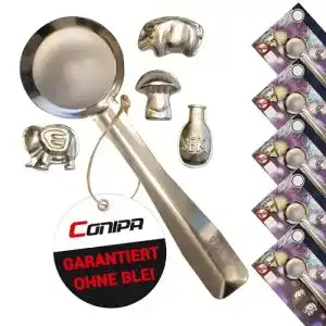 Zinngiessen Conipa Zinngießen 5-teilig mit Schmelzlöffel