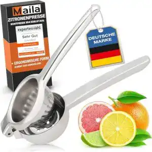 Zitruspresse manuell Maila Zitronenpresse Edelstahl XXL