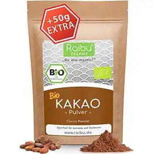 Rohkakao RAIBU ® Kakao Pulver BIO Vegan 500g + 50g extra
