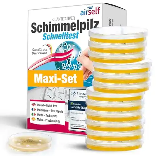 Schimmeltest airself (Schimmel-Schnelltest) für bis zu 12 Räume