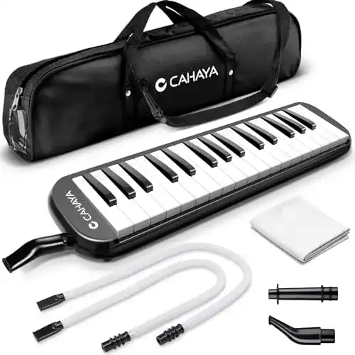 Melodica CAHAYA 32-Noten mit Tasche und Mundstück für Kinder