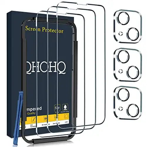 iPhone-13-Panzerglas QHOHQ 3 Stück, Ultra-HD, Anti-Kratz