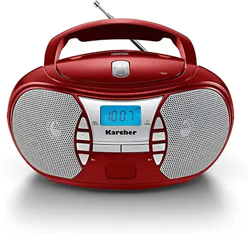 CD-Radio Karcher RR 5025-R tragbares CD Radio, CD-Player
