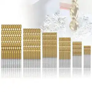 Titan-Bohrer yeemeen Spiralbohrer Set Metall 60 Stücke 1, 1.5, 2