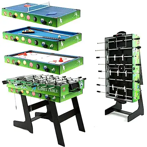 Multifunktionsspieltisch JH Faltbarer Spieltisch (4 in 1)