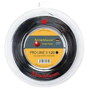 Tennissaiten Kirschbaum Saitenrolle Pro Line II, Schwarz, 1,20mm