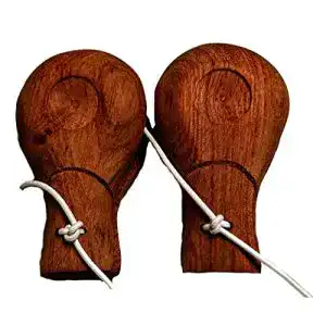 Kastagnetten Terrapin Trading Ltd Paar, traditionelles Holz