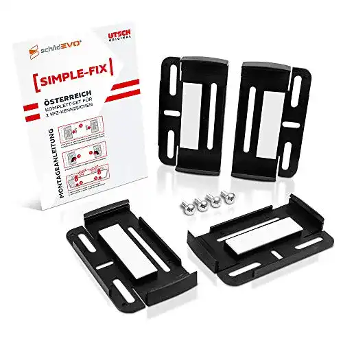 Kennzeichenhalter (rahmenlos) schildEVO Simple Fix AT