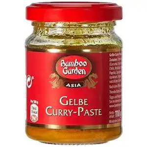 Gelbe Currypaste Bamboo Garden Thai Gelbe Curry Paste, 4 x 110 g
