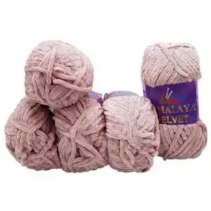 Häkelgarn Ilkadim 5 x 100 Gramm Himalaya Velvet Micro-Polyester
