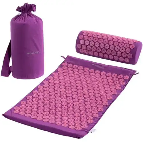 Akupressurmatte Navaris 2in1 Akupressur Massage Set – und Kissen mit Tasche