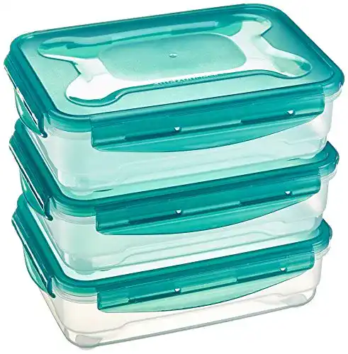 Frischhaltedose Amazon Basics, Set, luftdicht, 3-teilig