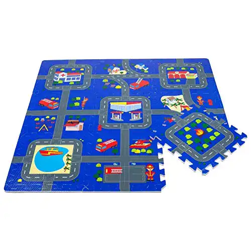 Puzzlematte Leo & Emma Hochwertige Spielstraße Kinder