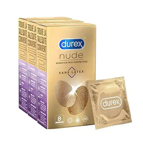 Latexfreie Kondome Durex Kondome, Nude ohne Latex, 24 Stück