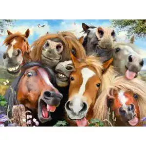 Puzzle Ravensburger 146956 Pferde Selfie,