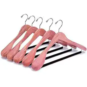 Holzkleiderbügel Amber Home 5 Stück 44,5cm Zeder