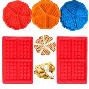 Silikon-Waffelform Tangger 5 PCS Silikon Backform