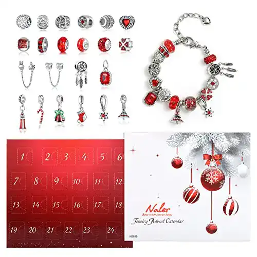 Schmuck-Adventskalender Naler 24-teilig Charms Adventskalender