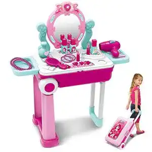 Schminktisch-Kinder Dreamon 2 in 1 Schminktisch und Koffer