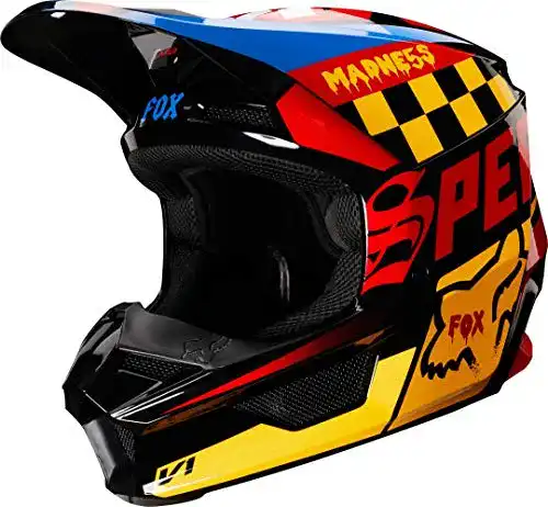 Fullface-Helm FOX Helmet V-1 Czar Black/Yellow S