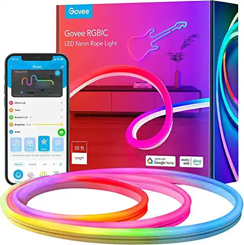 Govee-LED-Strip Govee Neon LED Strip 3m, RGBIC Neon LED Streifen