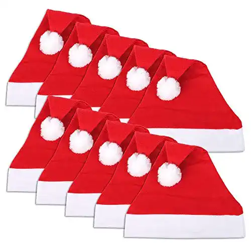 Die beste Weihnachtsmütze Schramm ® 10 Stück 30x41cm Nikolausmützen 2026 Test Bestseller Weihnachtsmütze Schramm ® 10 Stück 30x41cm Nikolausmützen