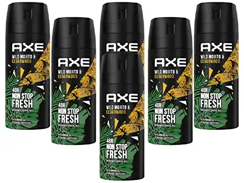 Deospray Herren Axe Deo Wild 6 x 150ml Deospray Bodyspray