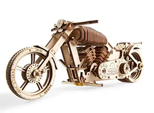 Ugears UGEARS 3D Puzzle, 3D Holzbausatz Motorrad