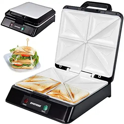 Sandwichmaker Keramik Syntrox Germany SM-2000W XXL