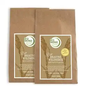 Hirsemehl BIOMOND BIO Braune Wildhirse, 2 x 1000 g