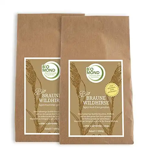 Hirsemehl BIOMOND BIO Braune Wildhirse, 2 x 1000 g
