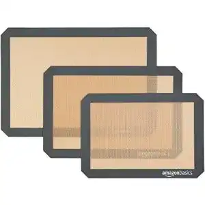 Silikon-Backmatte Amazon Basics, Backmatte aus Silikon, 3 Stück