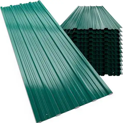 Wellblechplatten Deuba 12x Trapezblech 129cm x 45cm