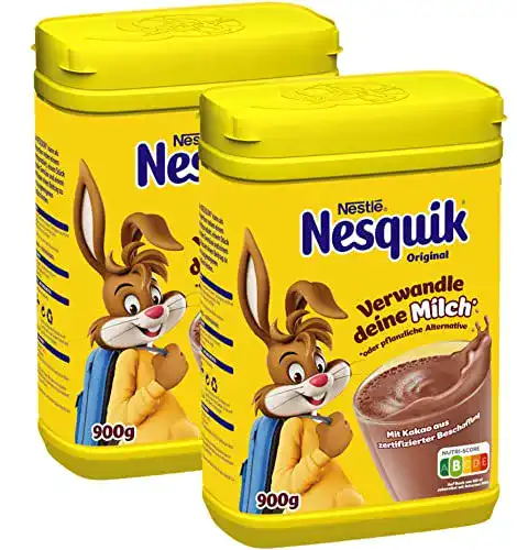Kakaopulver Nesquik Nestlé kakaohaltiges Getränkepulver, 2er Pack