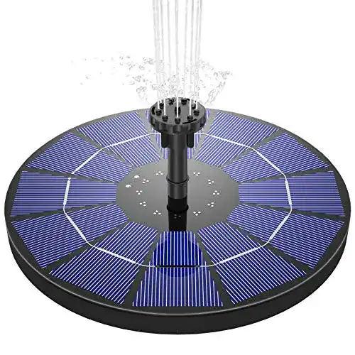 Solar-Springbrunnen AISITIN Solar Springbrunnen, 6 Fontänenstile